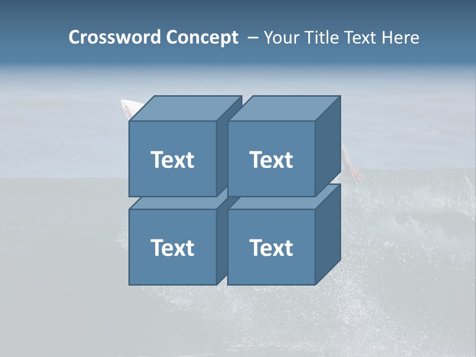 Surfer Gets Air PowerPoint Template
