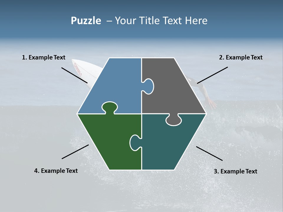 Surfer Gets Air PowerPoint Template