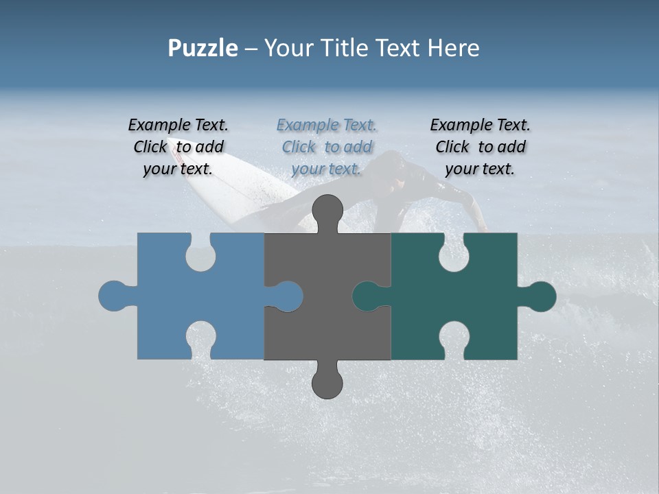 Surfer Gets Air PowerPoint Template