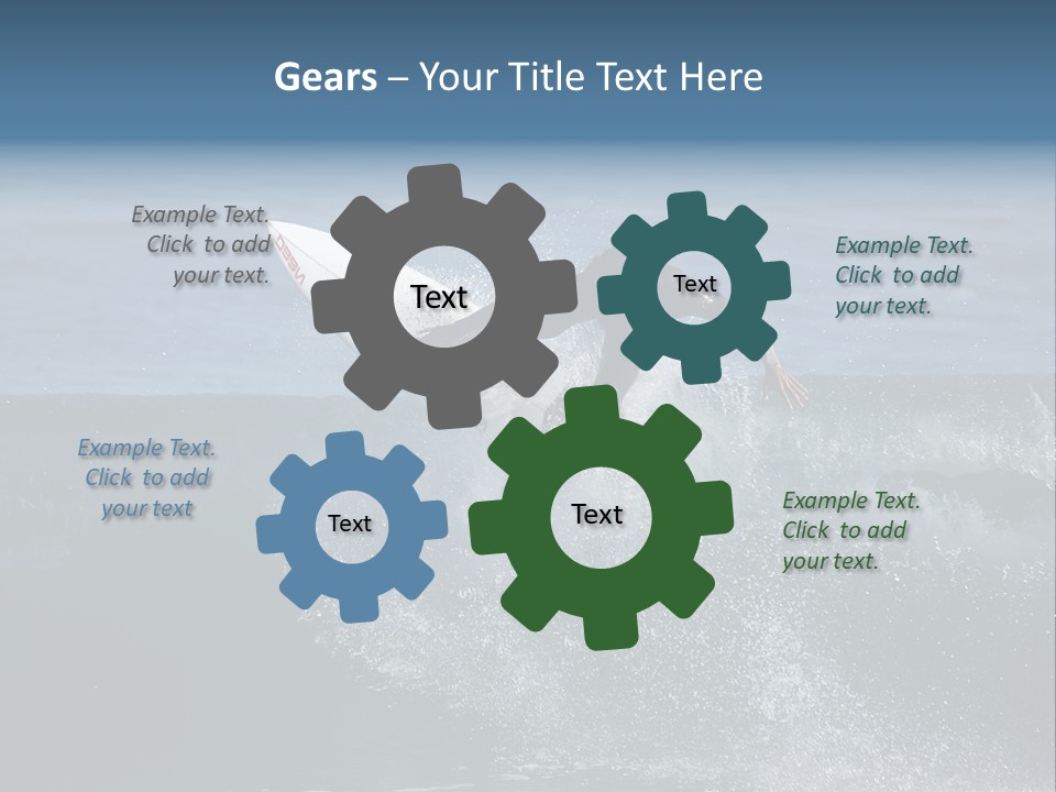 Surfer Gets Air PowerPoint Template