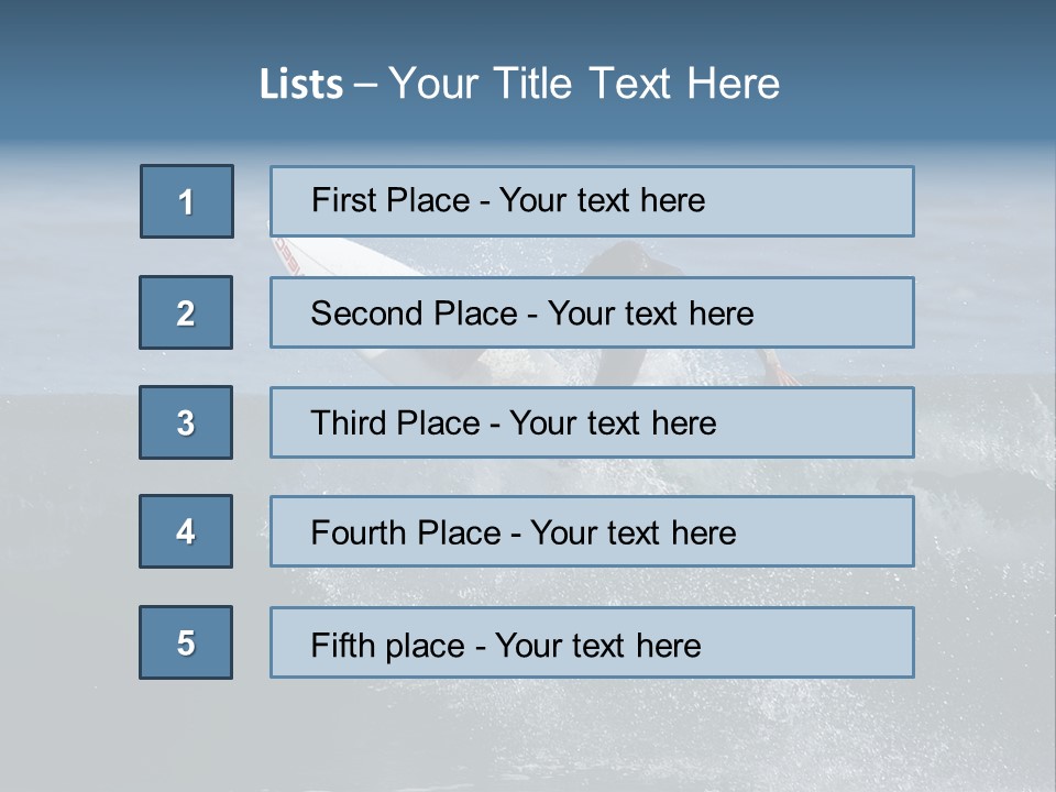 Surfer Gets Air PowerPoint Template