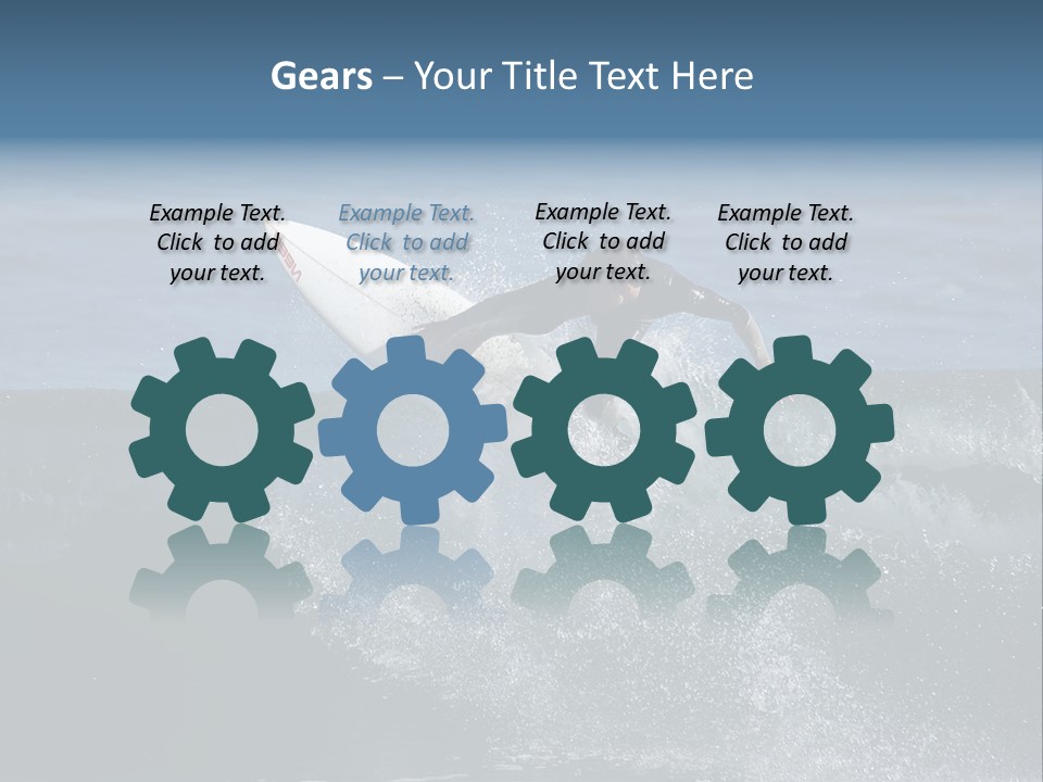 Surfer Gets Air PowerPoint Template