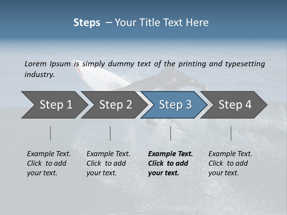 Surfer Gets Air PowerPoint Template