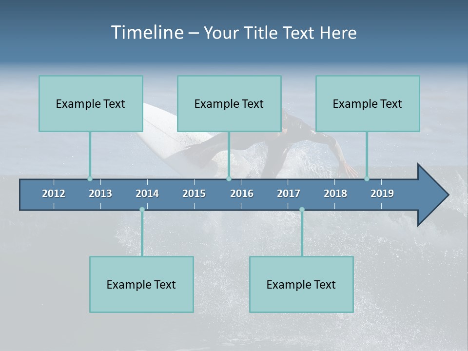 Surfer Gets Air PowerPoint Template