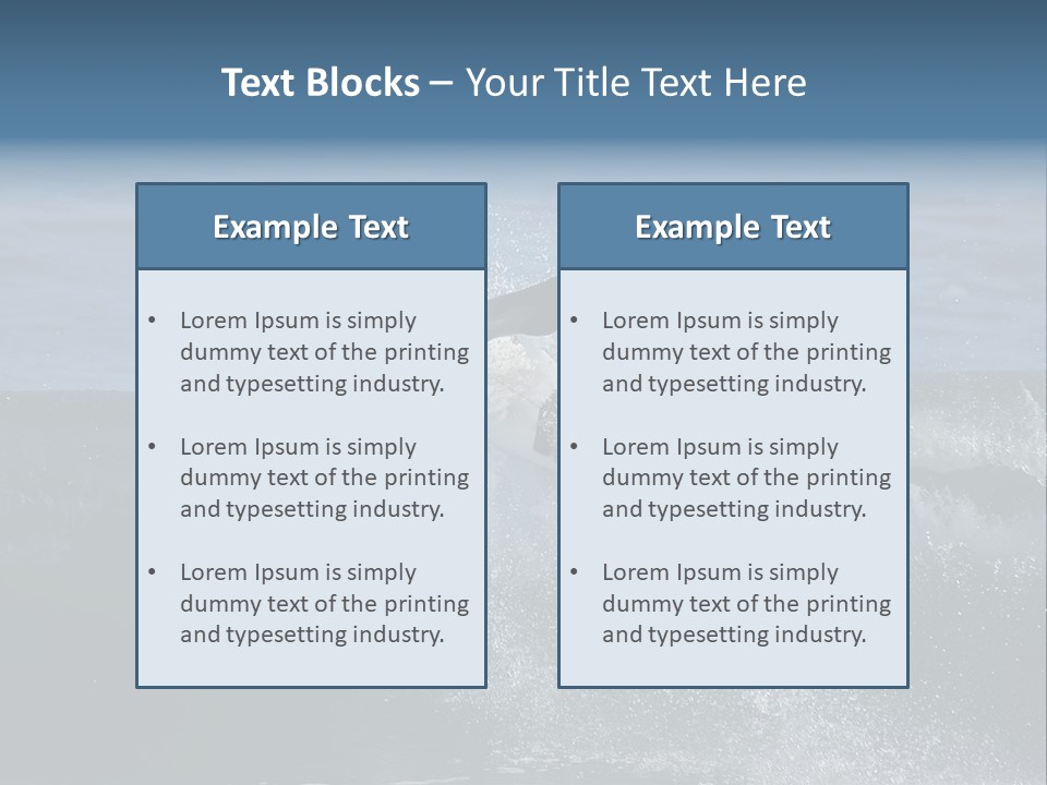 Surfer Gets Air PowerPoint Template