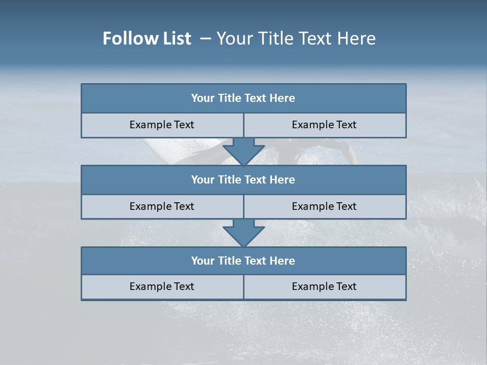 Surfer Gets Air PowerPoint Template