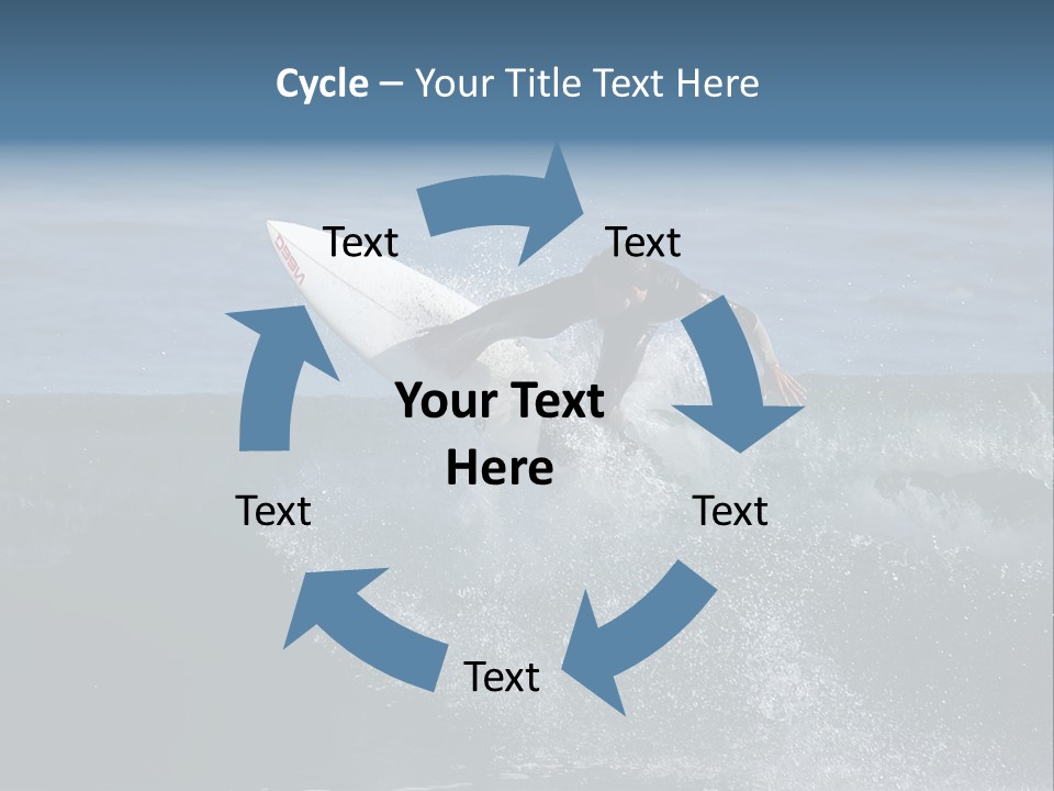 Surfer Gets Air PowerPoint Template
