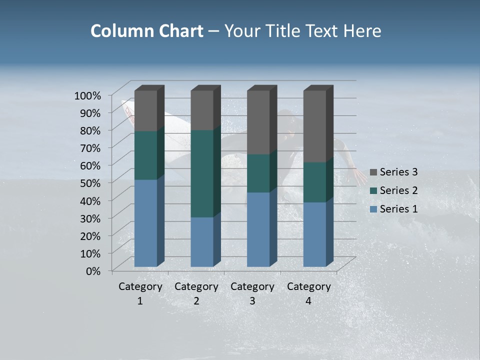 Surfer Gets Air PowerPoint Template
