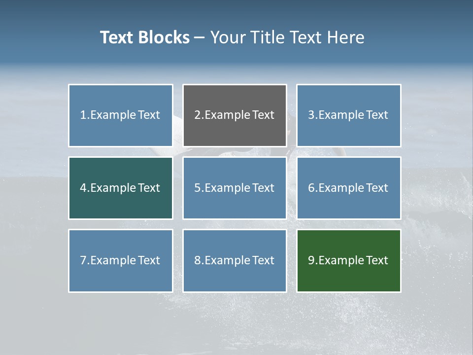 Surfer Gets Air PowerPoint Template