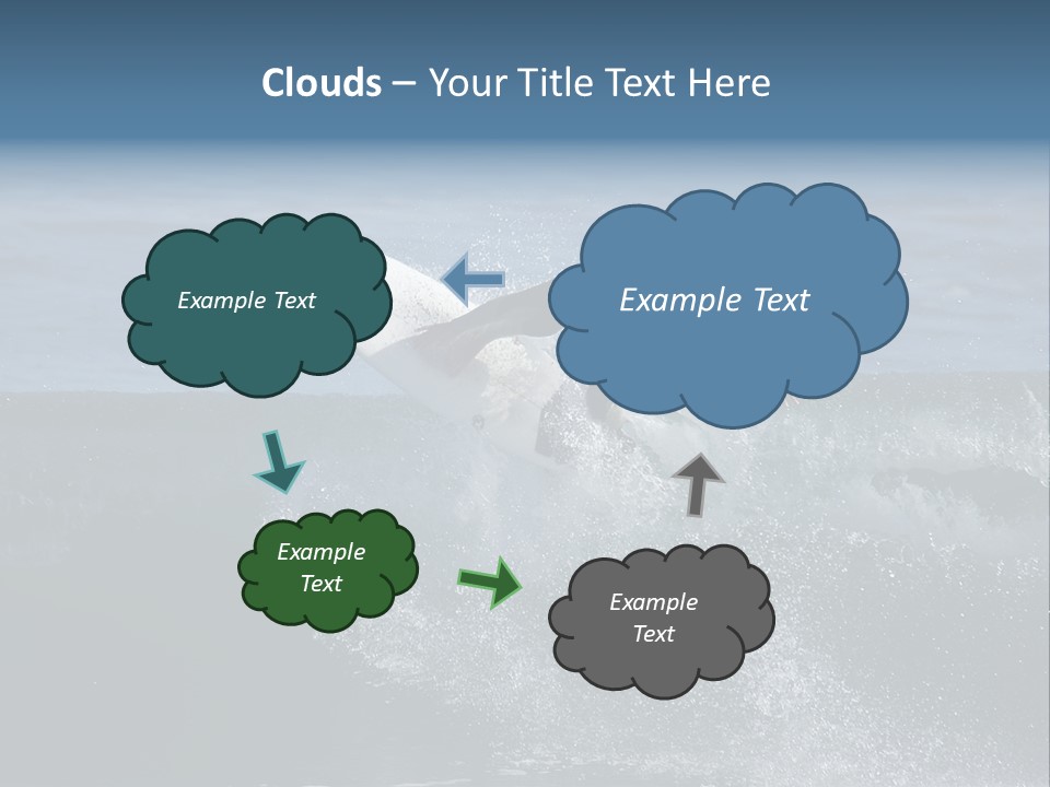 Surfer Gets Air PowerPoint Template