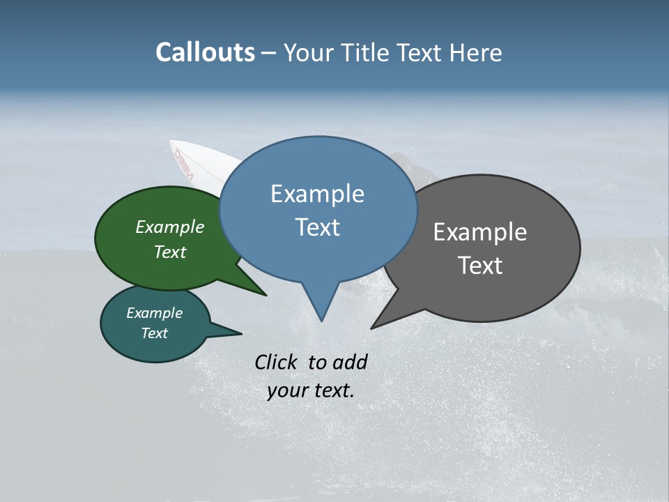 Surfer Gets Air PowerPoint Template