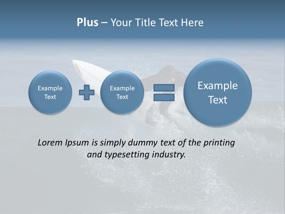Surfer Gets Air PowerPoint Template