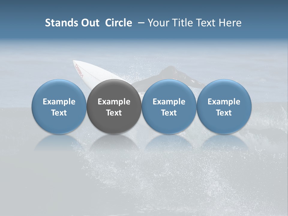 Surfer Gets Air PowerPoint Template