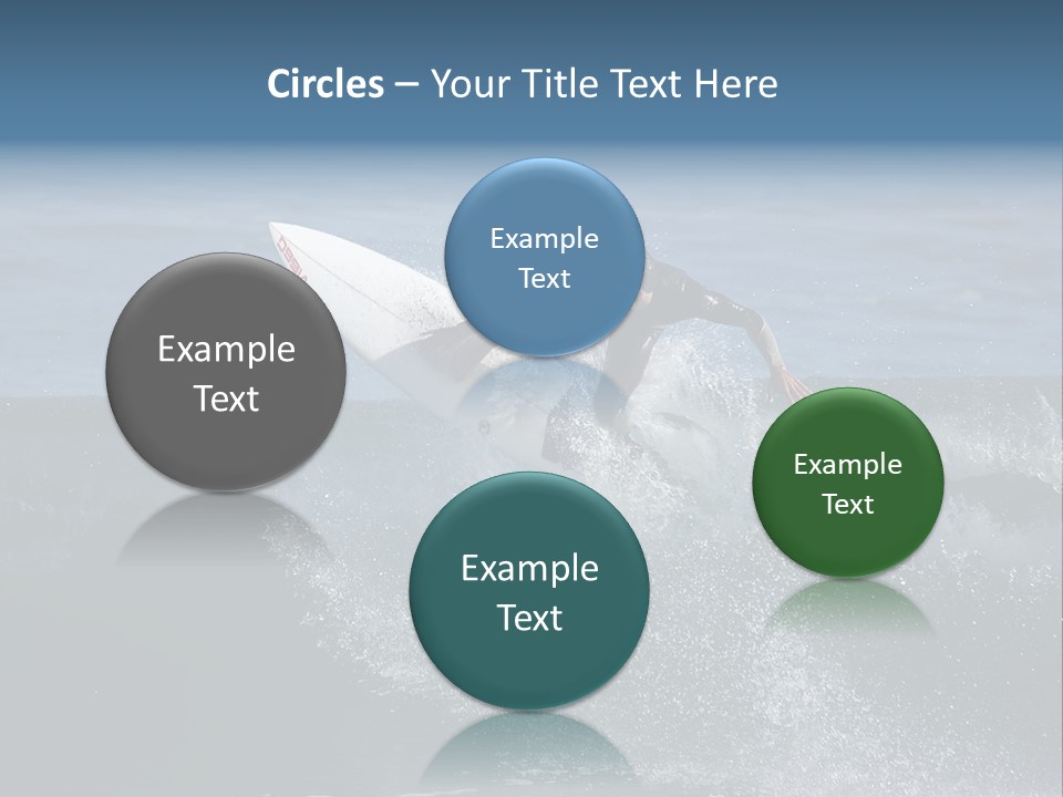 Surfer Gets Air PowerPoint Template