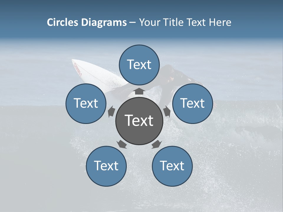 Surfer Gets Air PowerPoint Template