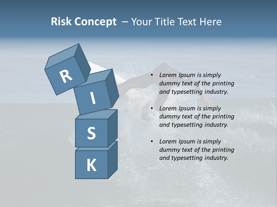 Surfer Gets Air PowerPoint Template