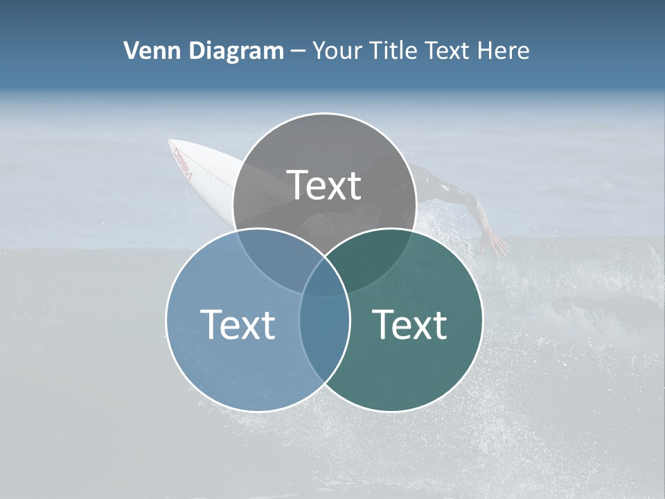 Surfer Gets Air PowerPoint Template