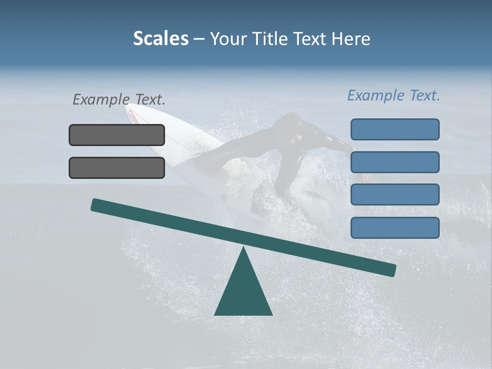 Surfer Gets Air PowerPoint Template