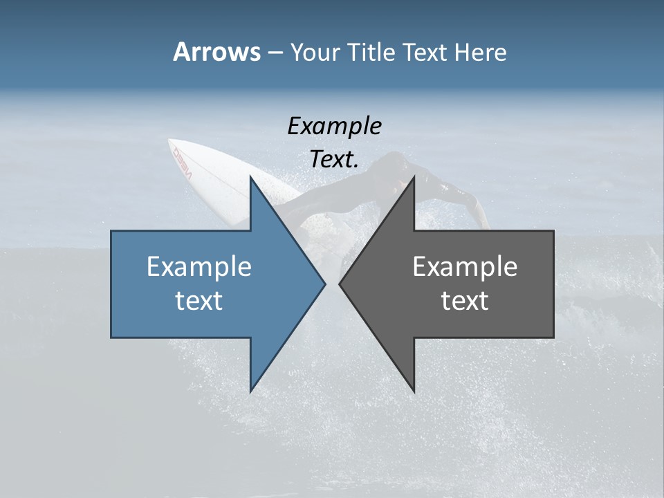 Surfer Gets Air PowerPoint Template