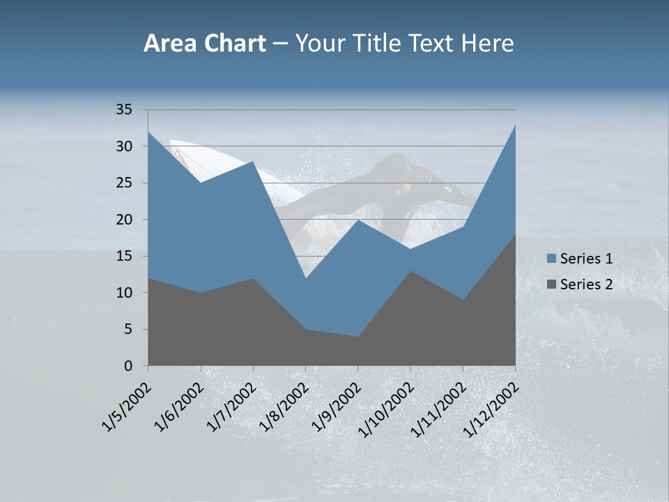Surfer Gets Air PowerPoint Template