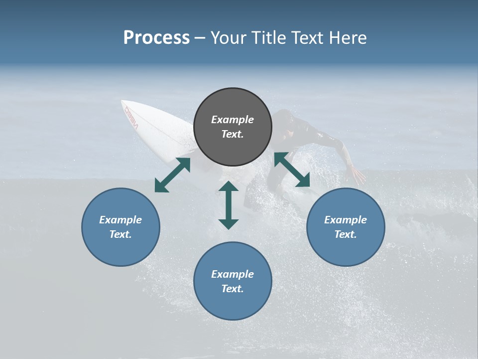 Surfer Gets Air PowerPoint Template