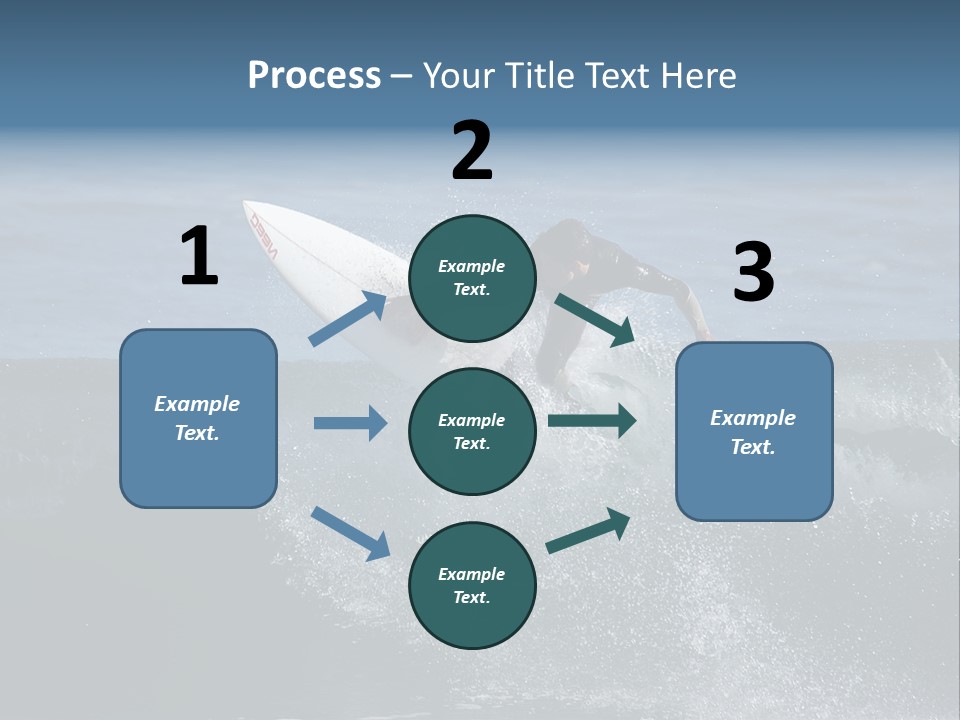 Surfer Gets Air PowerPoint Template