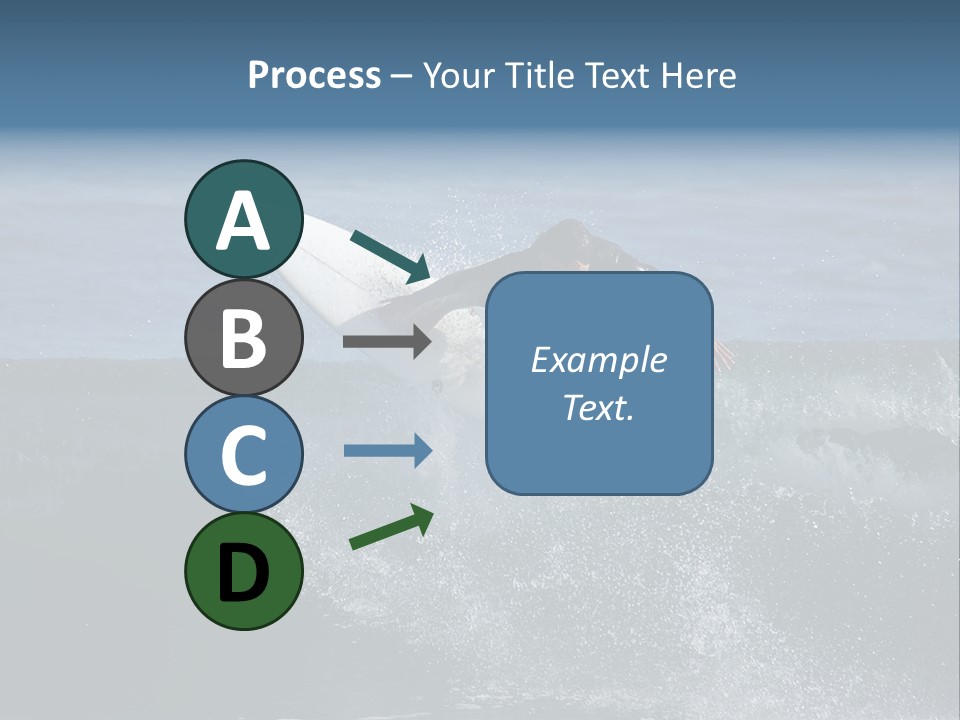 Surfer Gets Air PowerPoint Template