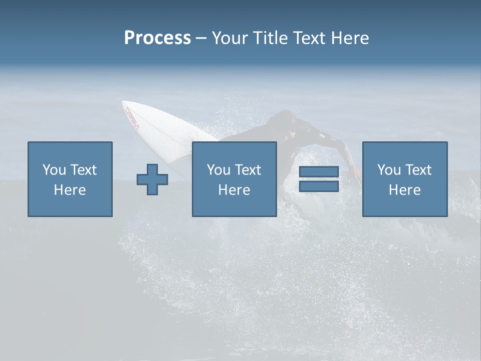 Surfer Gets Air PowerPoint Template