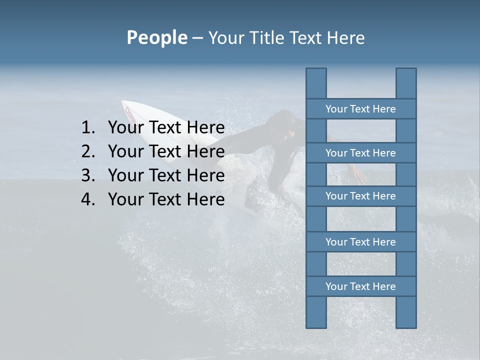 Surfer Gets Air PowerPoint Template