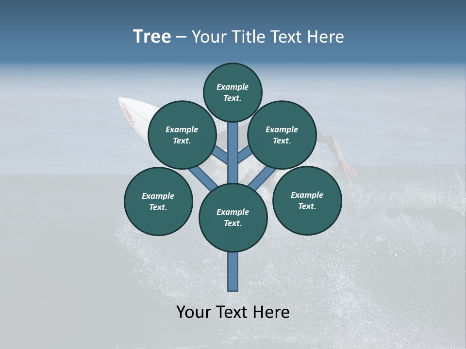 Surfer Gets Air PowerPoint Template