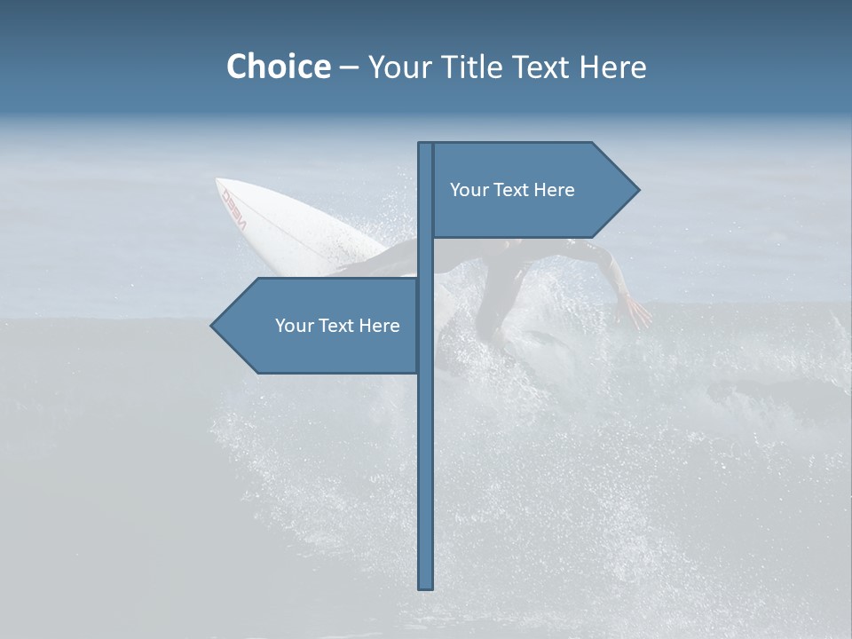 Surfer Gets Air PowerPoint Template