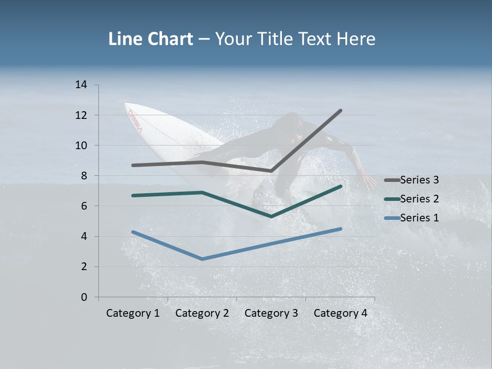 Surfer Gets Air PowerPoint Template