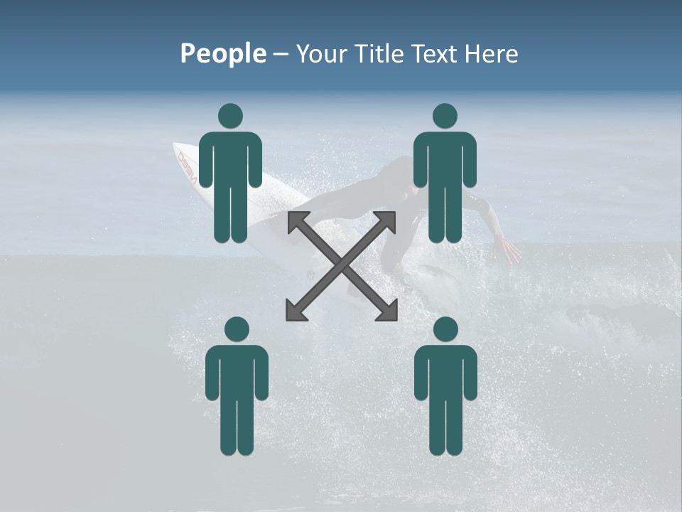 Surfer Gets Air PowerPoint Template