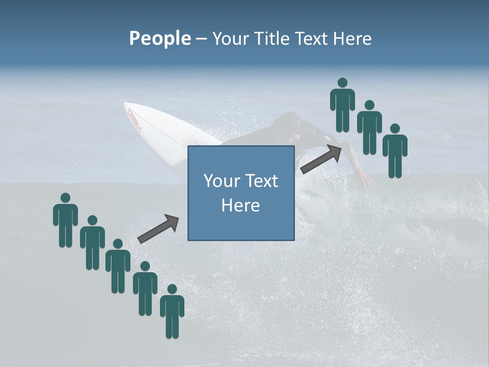 Surfer Gets Air PowerPoint Template
