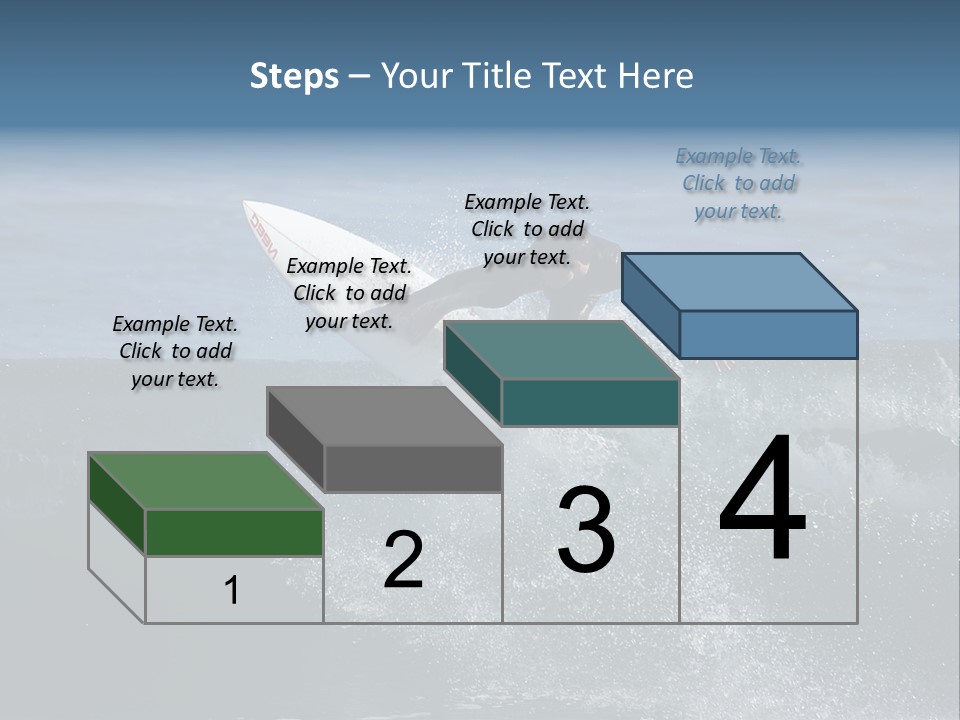 Surfer Gets Air PowerPoint Template