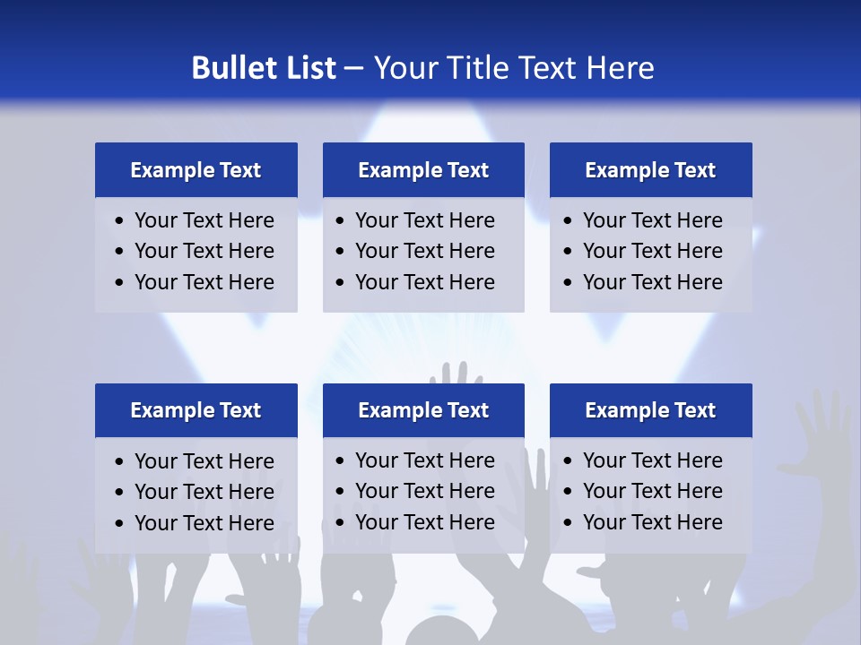 Some Jewish People Celebrating Beneath The Star Of David PowerPoint Template
