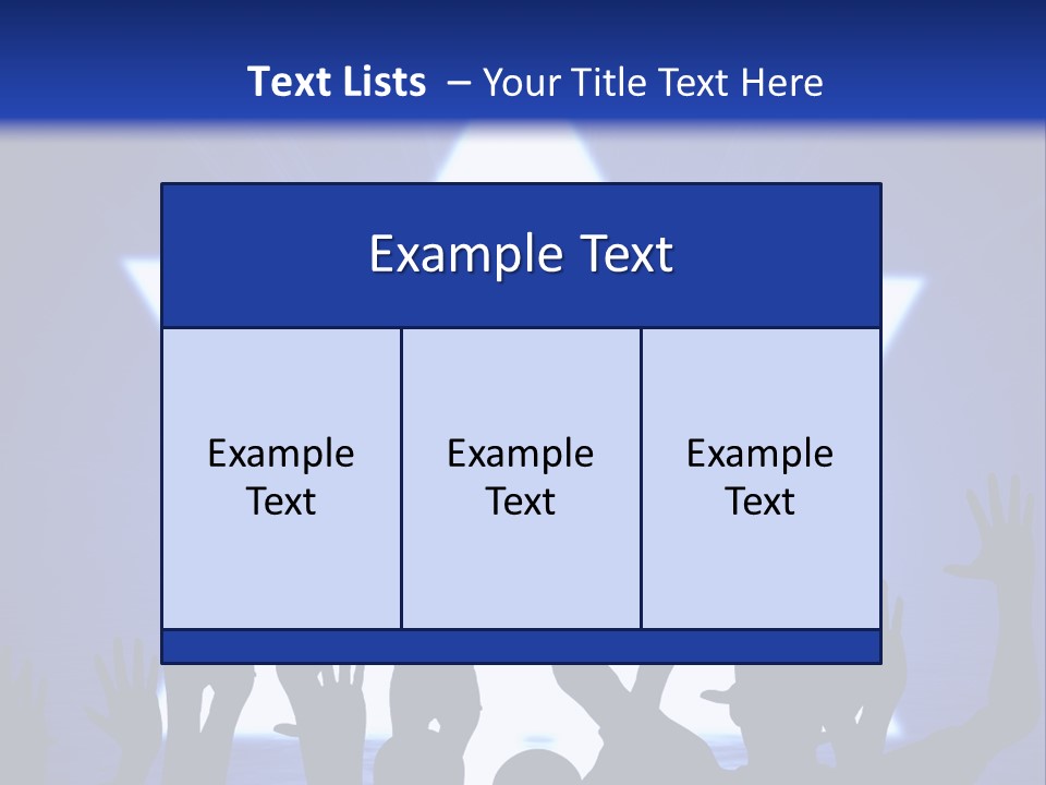 Some Jewish People Celebrating Beneath The Star Of David PowerPoint Template