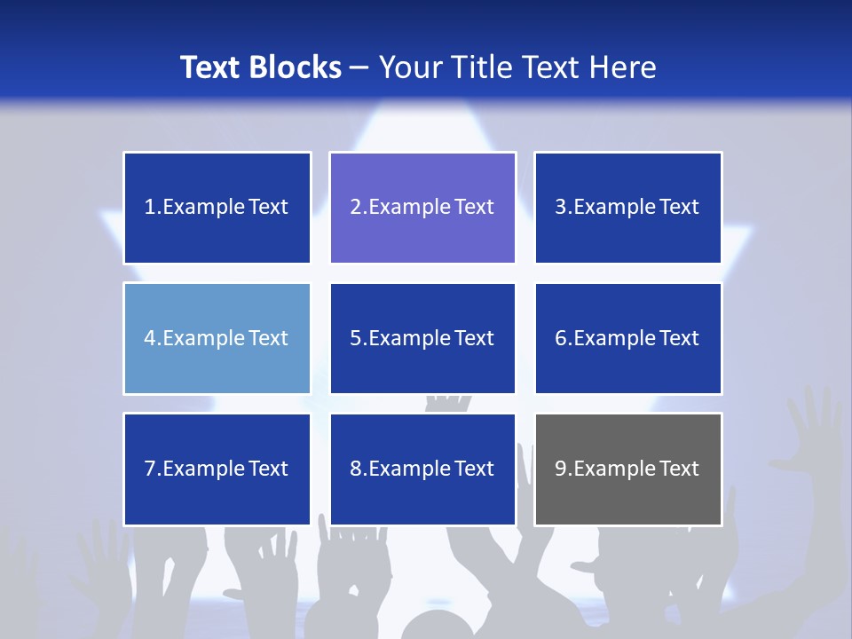 Some Jewish People Celebrating Beneath The Star Of David PowerPoint Template