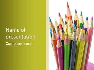 Color Pencils PowerPoint Template