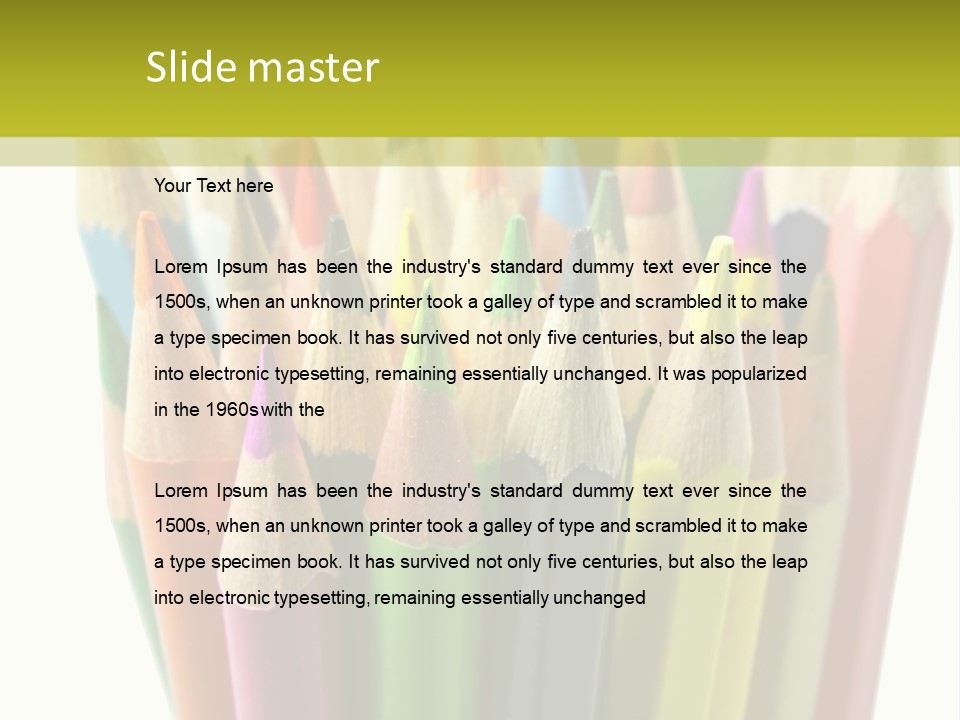 Color Pencils PowerPoint Template