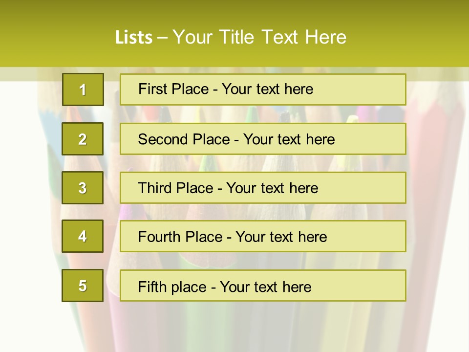 Color Pencils PowerPoint Template