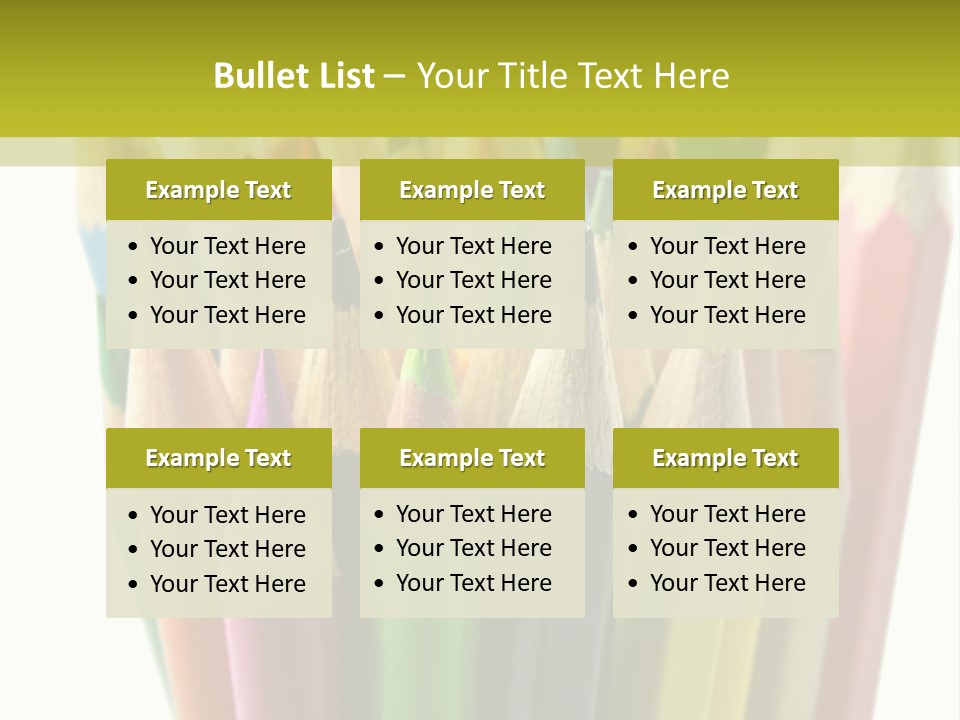 Color Pencils PowerPoint Template