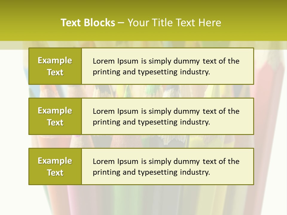 Color Pencils PowerPoint Template