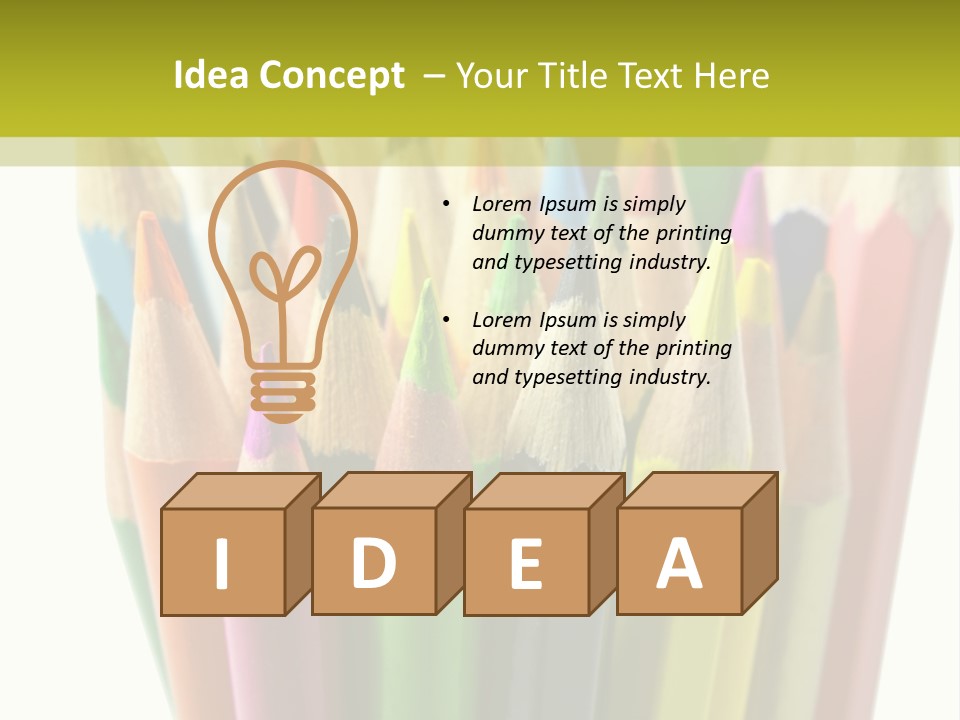 Color Pencils PowerPoint Template