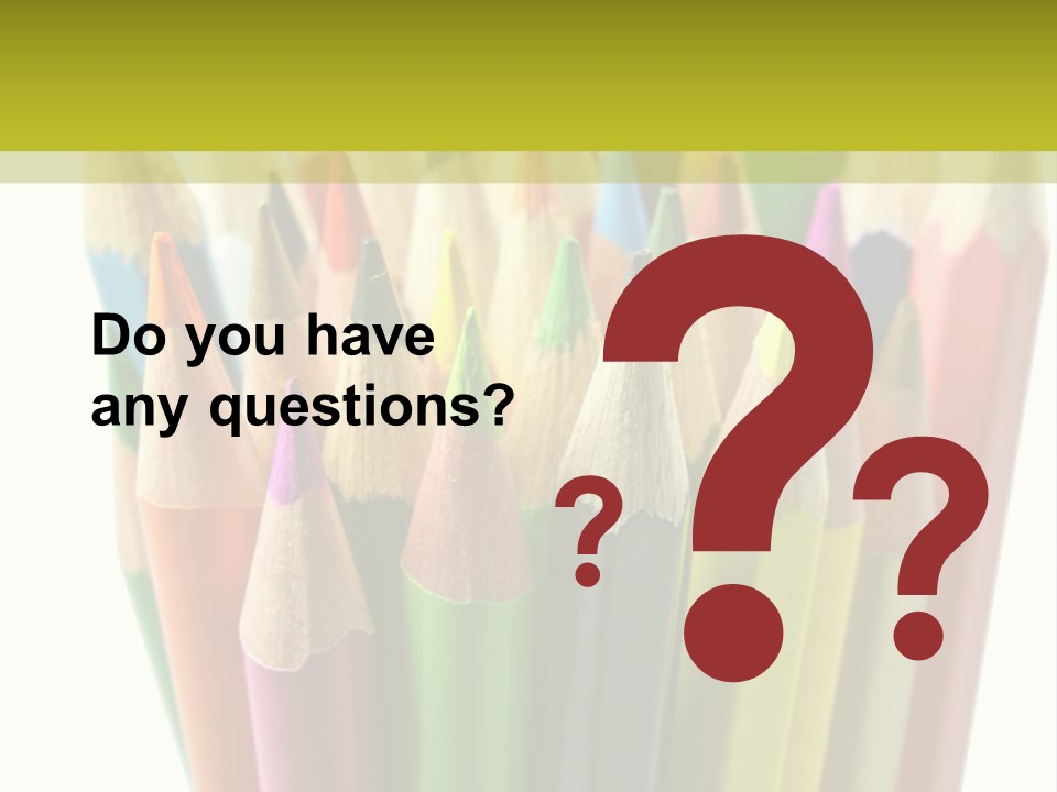 Color Pencils PowerPoint Template