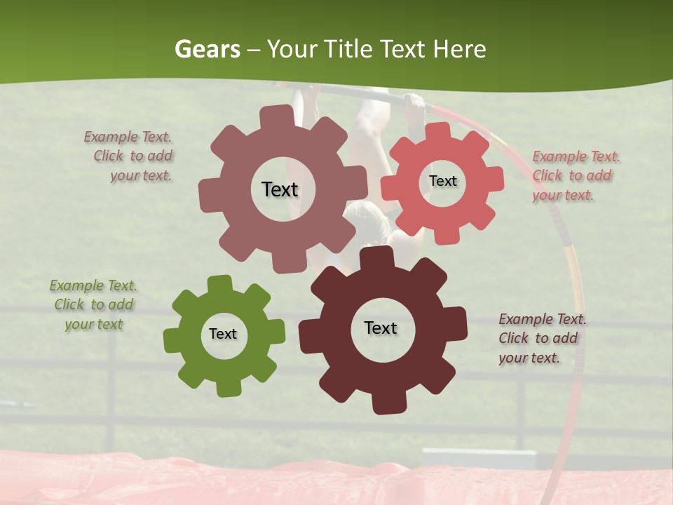 Pole Vaulter PowerPoint Template