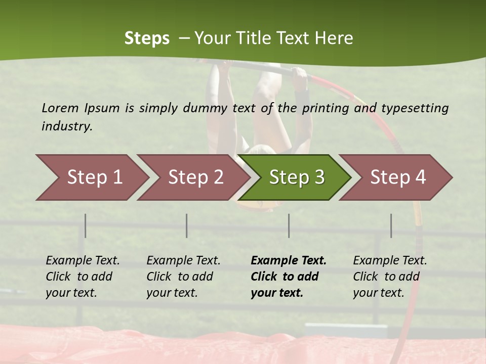 Pole Vaulter PowerPoint Template