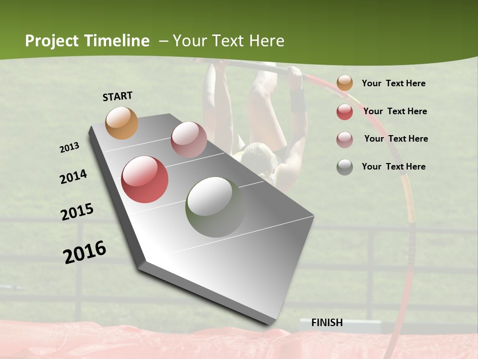 Pole Vaulter PowerPoint Template