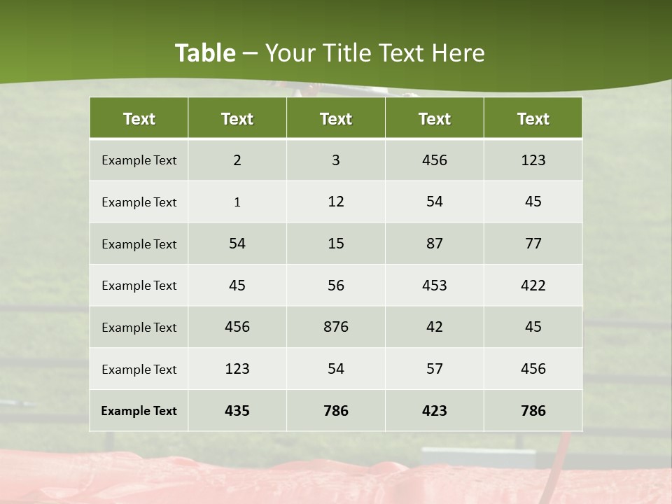 Pole Vaulter PowerPoint Template