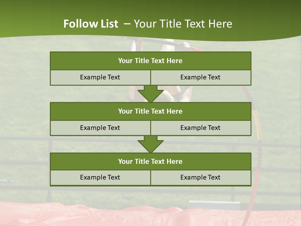 Pole Vaulter PowerPoint Template